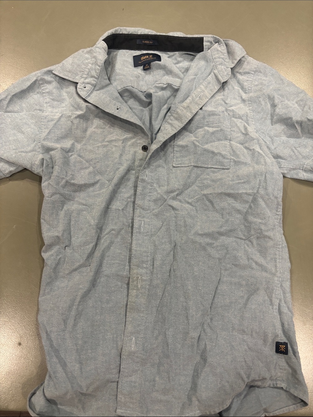Roark Light Blue Short-Sleeve Button-Down Shirt
